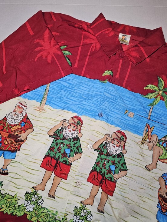 Other - Rima Men's Hawaiian Santa Claus Shirt Size XXL Tropical Christmas Button Up